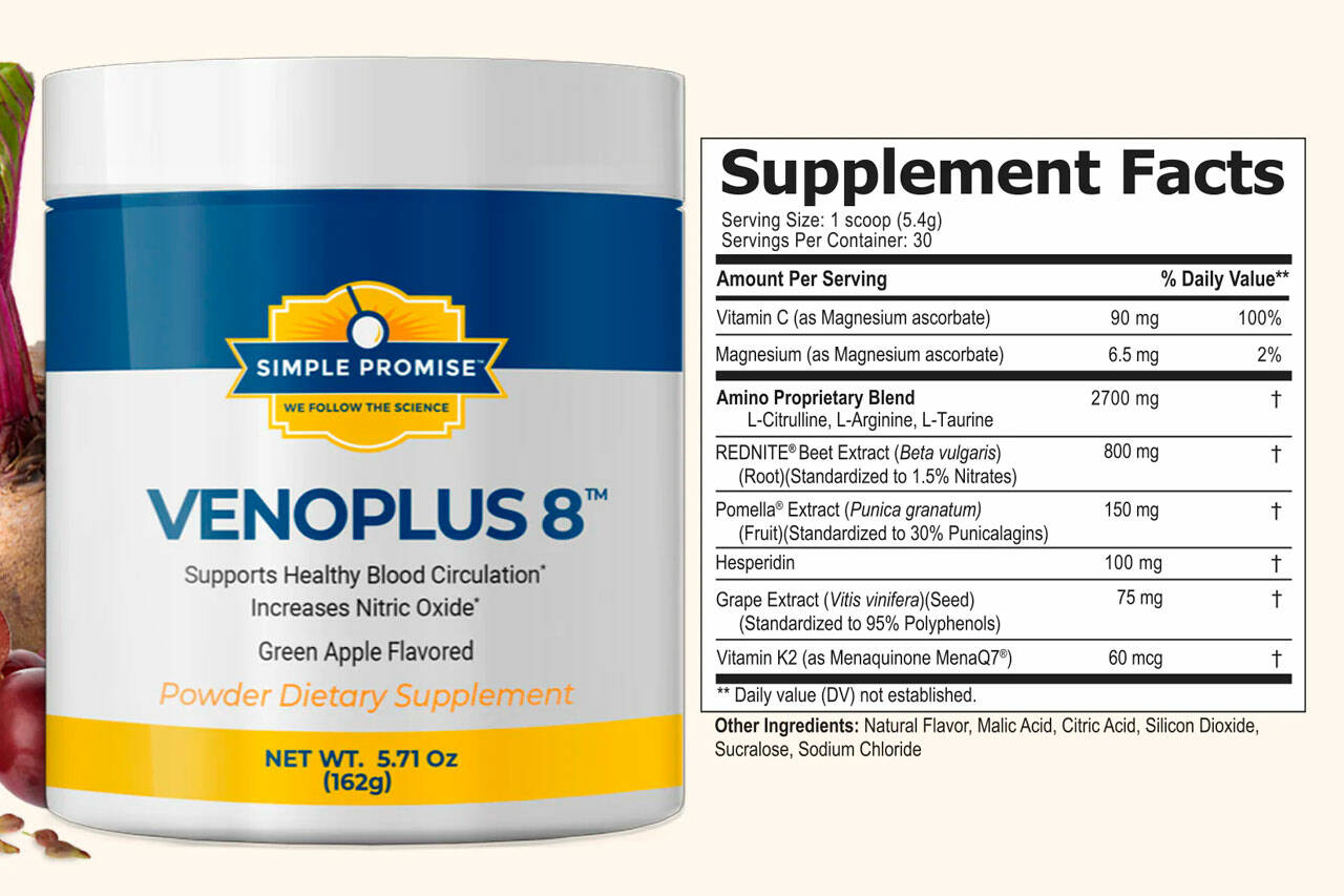 VenoPlus 8 Supplement Facts